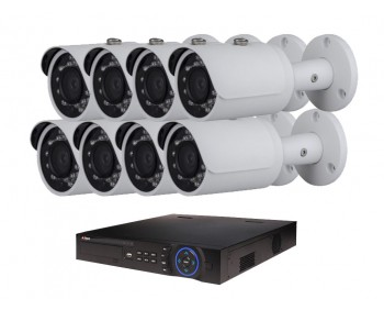 COMMERCIAL GRADE VISTA  IP SYSTEM INCLUDES 8 HD IP 3MP CAMERA  2.8MM LENS NIGHT VISION RANGE 120', HD-NVR WITH 3TB HARD DRIVE WITH POE & 08 CABLES